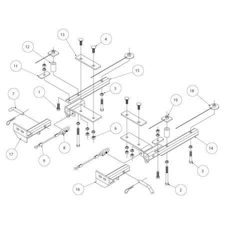 Roadmaster BASEPLATE JEEP COMMANDER, GRAND CHEROKEE NO BRUSHGUARD, NO SRT-8 XL 1427-1